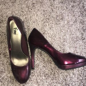 Plum heels